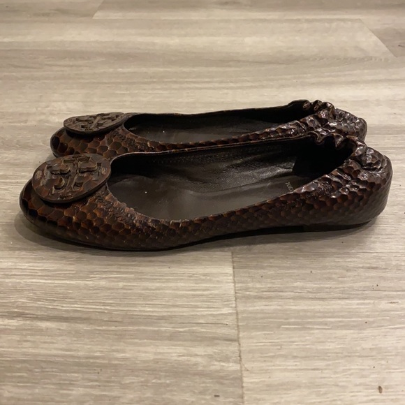 Tory Burch Reva Ballet Flat Doria Snake Print - Picture 5 of 8